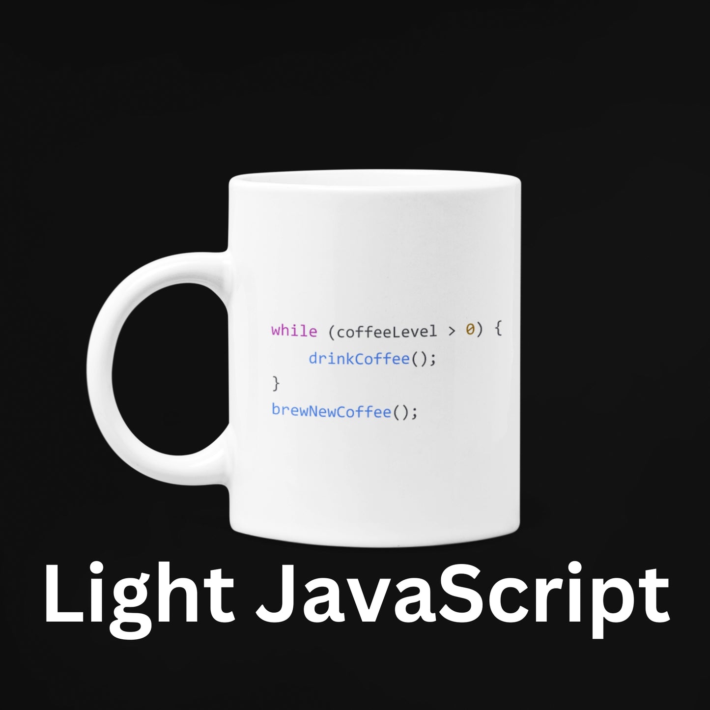 15 oz Black and White Coding Coffee Mug – JavaScript, Python, C++, SQL, Golang Design – Perfect Gift for Programmers, Software Developers, and Tech Enthusiasts